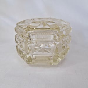 Small Vintage Trinket Box Antique Powder Pot Cream Container Vanity Table Antique Jewelry Box Engagement Ring Box