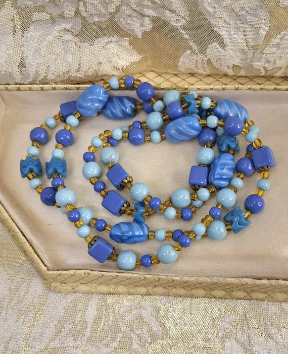 1920年代ネックレス アールデコネックレス チェコガラスビーズ