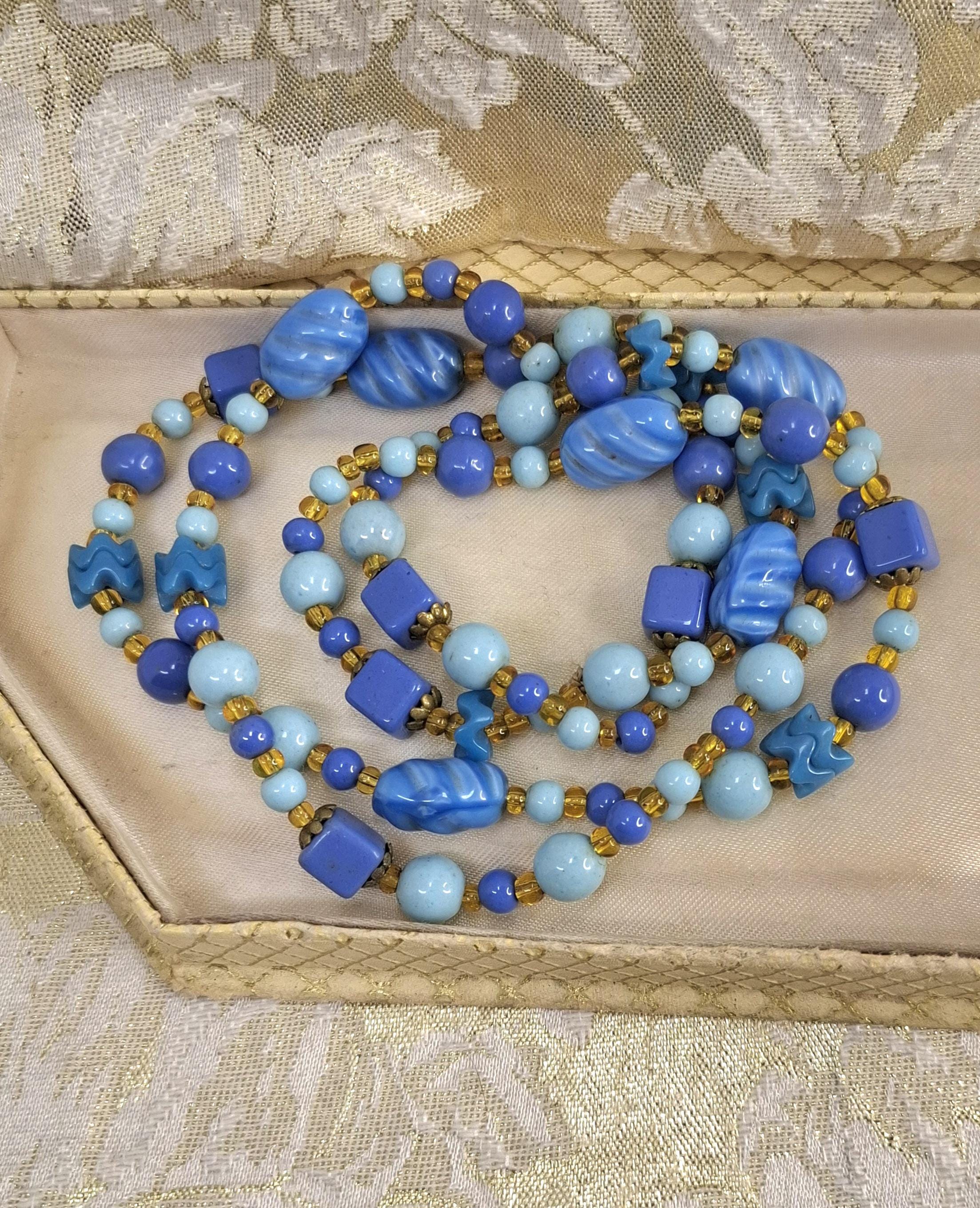 1920年代ネックレス アールデコネックレス チェコガラスビーズ