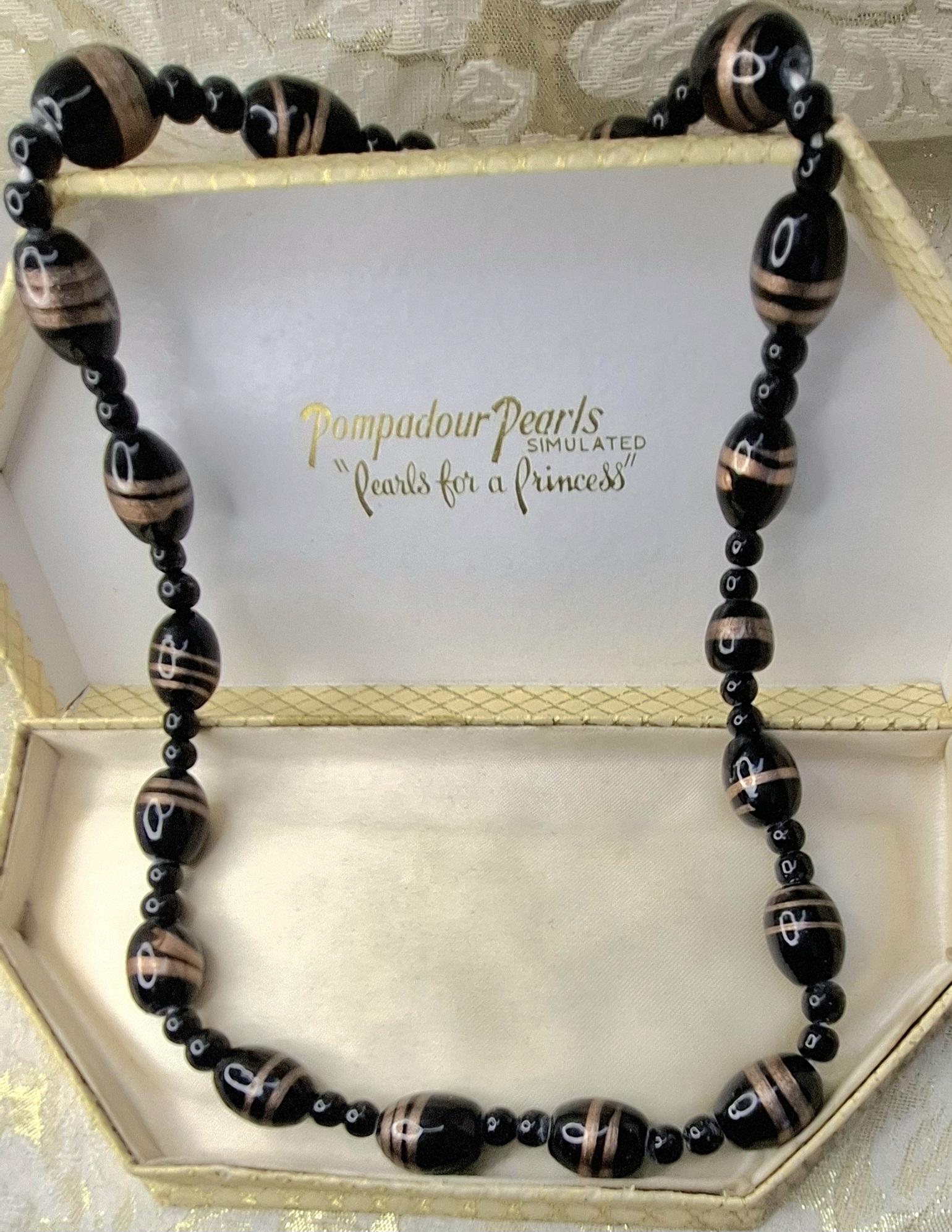 フレンチジェットネックレス 1920年代 1930年代 アンティーク