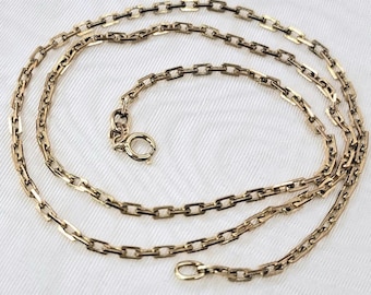 9ct Gold Necklace Chain Minimalist Fine Jewellery for Her Yellow Gold Hallmarked 9k 375 Delicate Wedding Necklace High End Vintage Jewellery