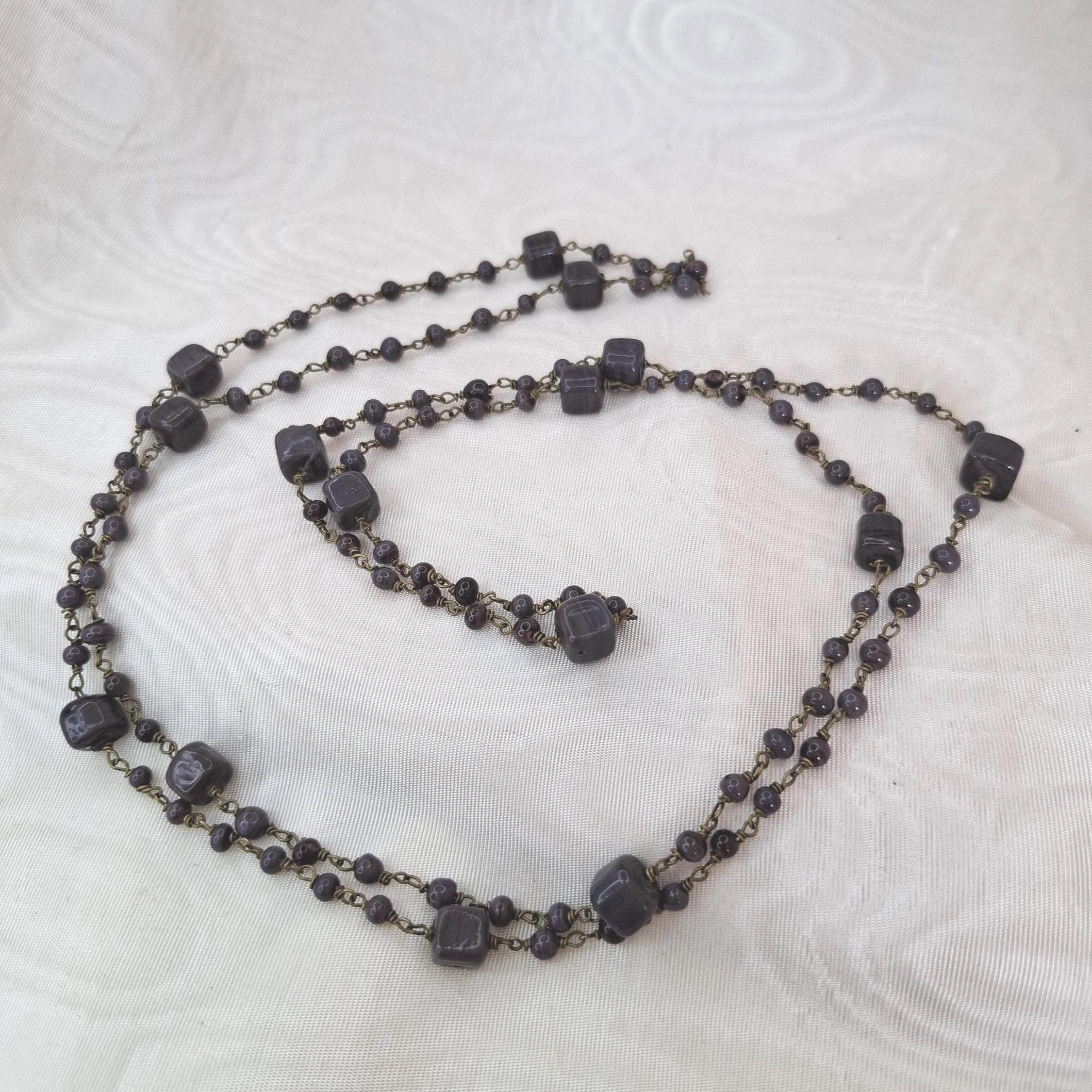 Vintage czech art deco necklace - Etsy 日本