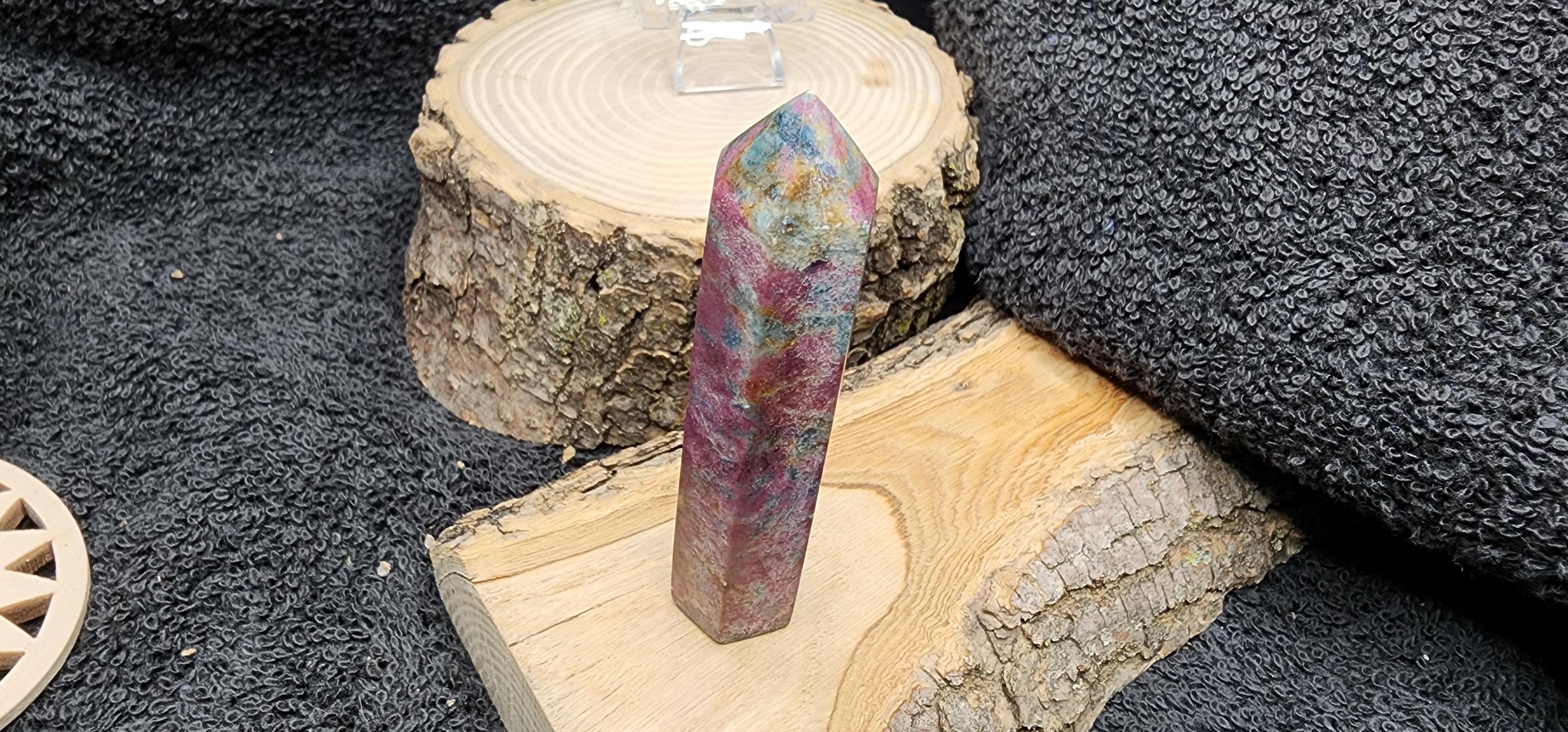 Rare Blue Ruby Point - Polished Healing Crystal for Protection ...