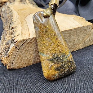 Snakeskin agate pendant