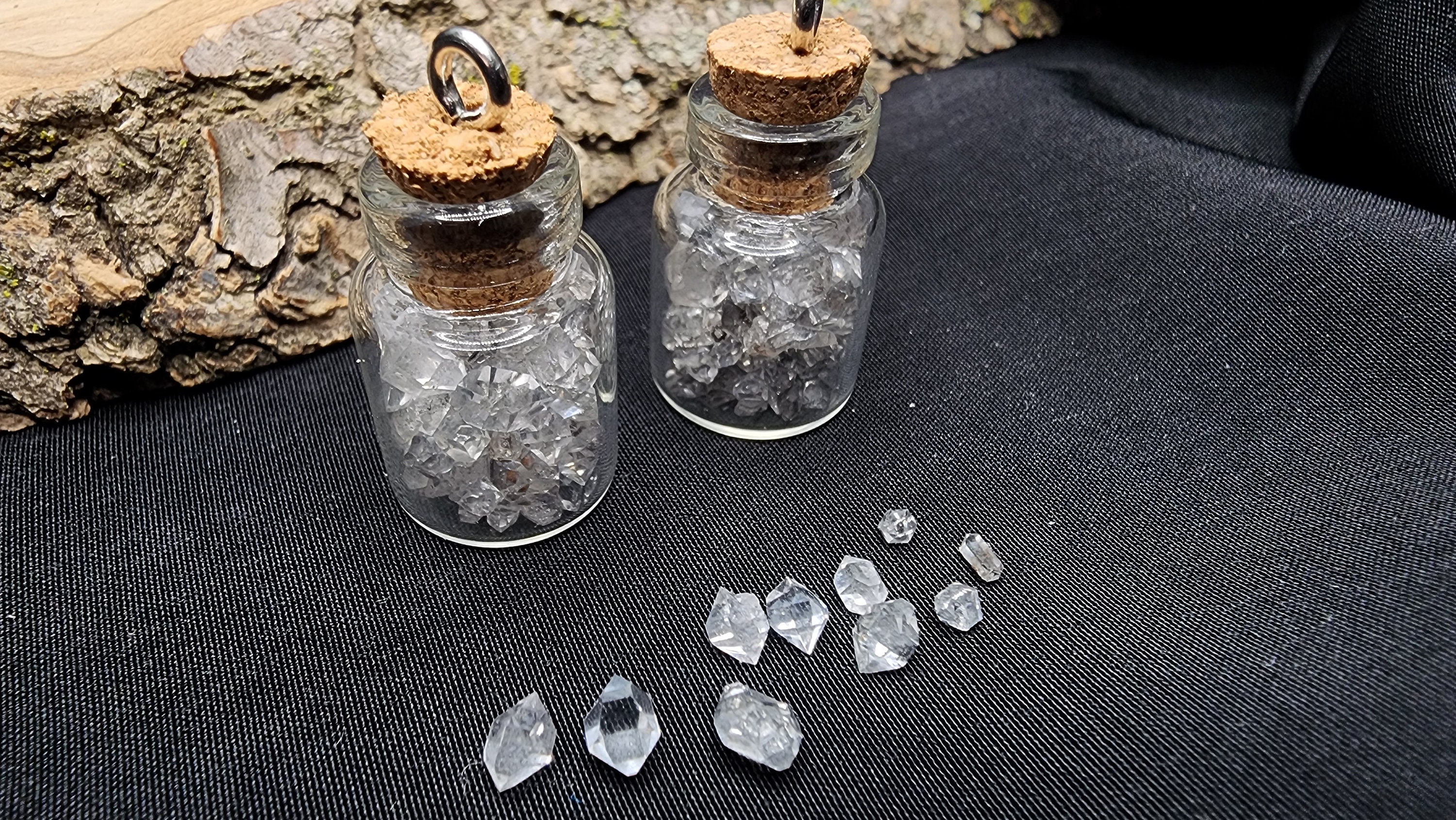 Herkimer Diamond Pendant Vial