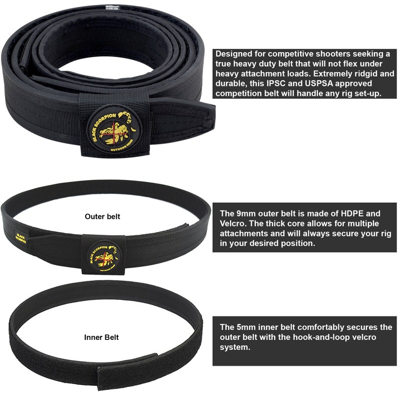 Competition Shooting Belt and Mag Carrier Rig Compatible W/ Etsy