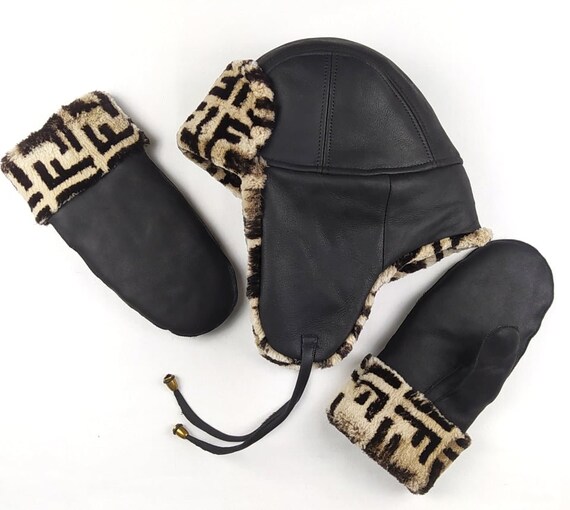 Sheepskin Aviator Hat and Mittens Set RUDSAK LIRA Faux Fur Aviator Hat & Mitten Set | Women main image 3