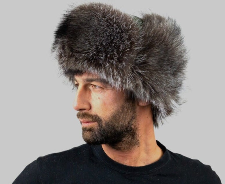 Green Fur Trapper / Trooper / Bomber Hat by M Style Lab