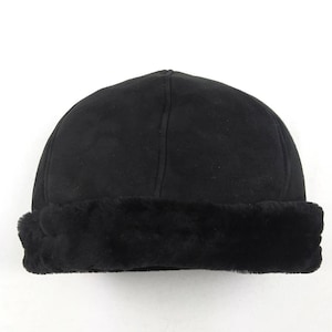 Unisex Beanie hat . Black beanie hat , natural lambskin hat , practical and beautiful winter hat , a great winter companion