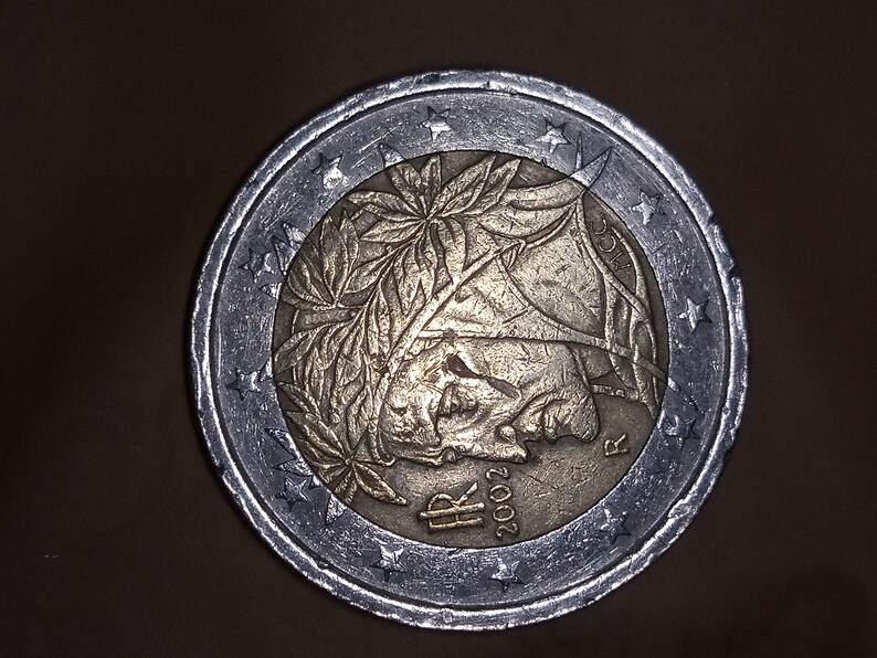 Pièce De 2 Euros Rare 2002 Dante Alighieri