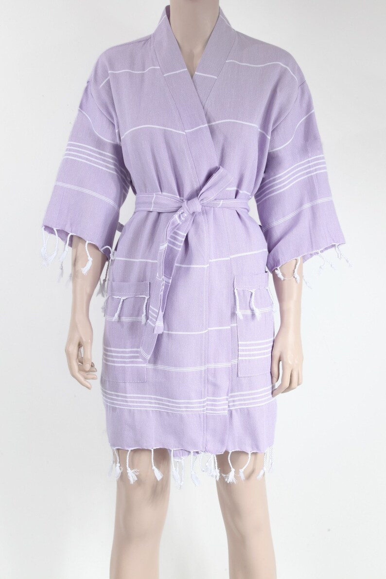 Turkish Wrap Robe Turkish Towel Robe, Robes for Wedding, Organic Housecoat Gift, Unisex ...