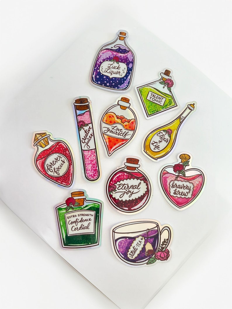 Elixir Brew Sticker Elixir of Life Potion Holo Sticker - Etsy