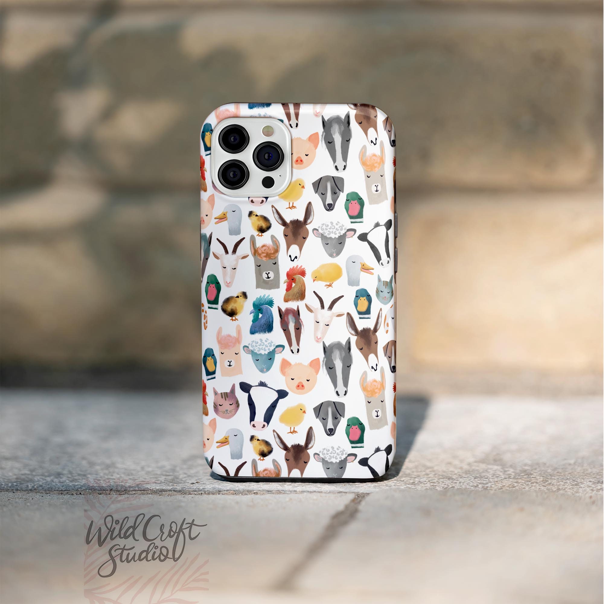 Barnyard Farm Animals MAGSAFE Tough Protective Case for iPhone 12 13 14 ...