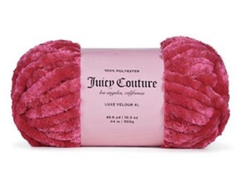 XL JUICY Couture Yarn, Luxe Velour XL Yarn.