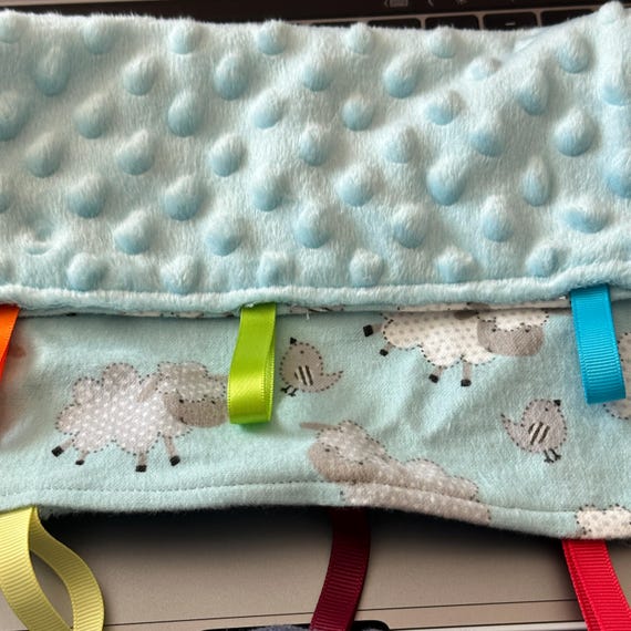 ブランケット刺繍ロゴ付き ブランケット刺繍ロゴ付き 10x10インチのベビータグ付きラブリー