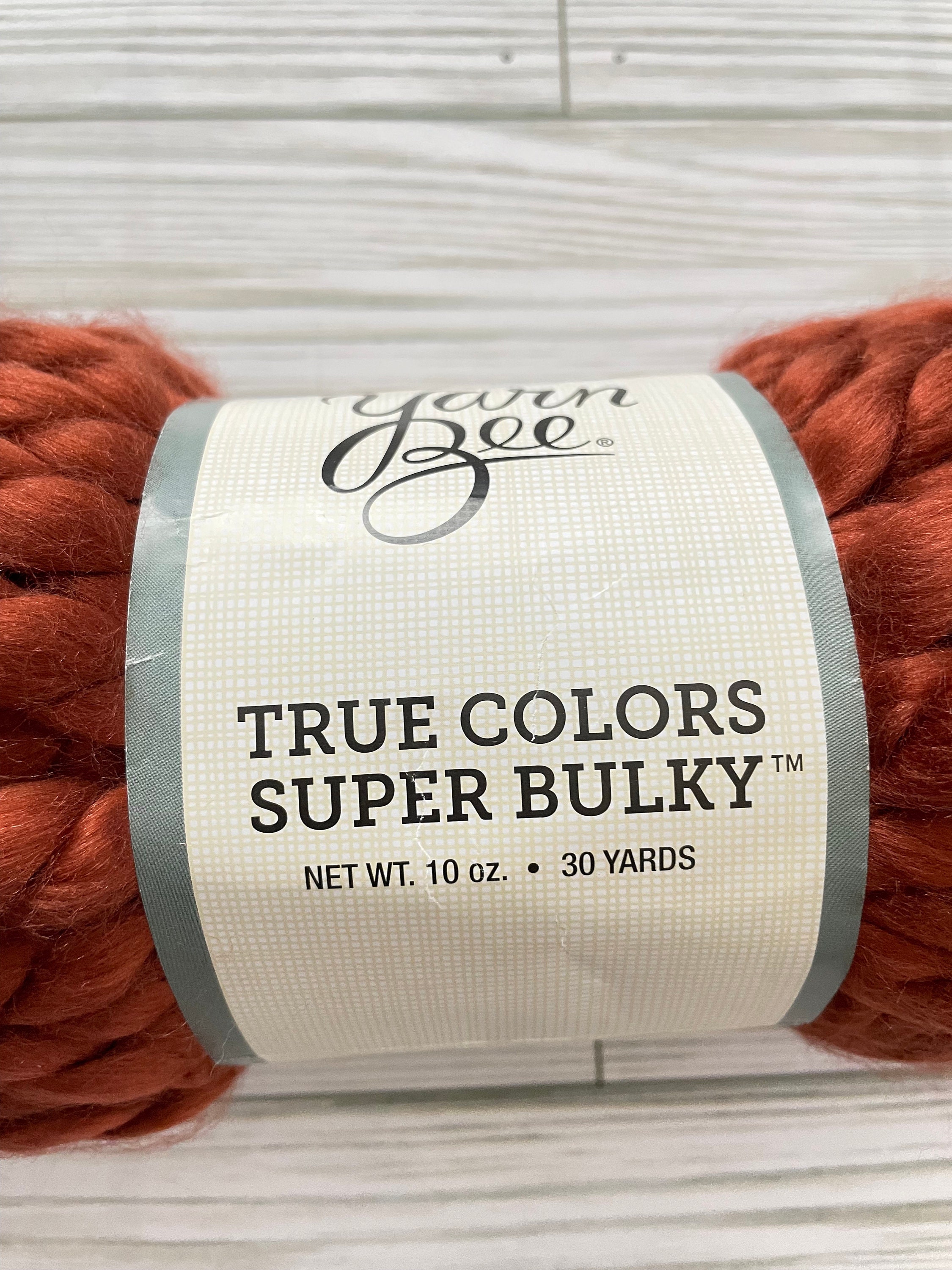 RUSTIC ROUGE /06 Yarn Bee True Colors 6/super Bulky 30 Etsy