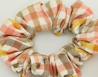 Mini Cotton Scrunchie 3/4” x 3” – Stretchy Hair Scrunchie – Thin Cotton Hair Tie