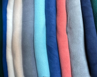 Fleece Remnants - Assorted Kinds Colors & Sizes