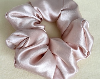 SATIN Hair Scrunchies, Choose your color.