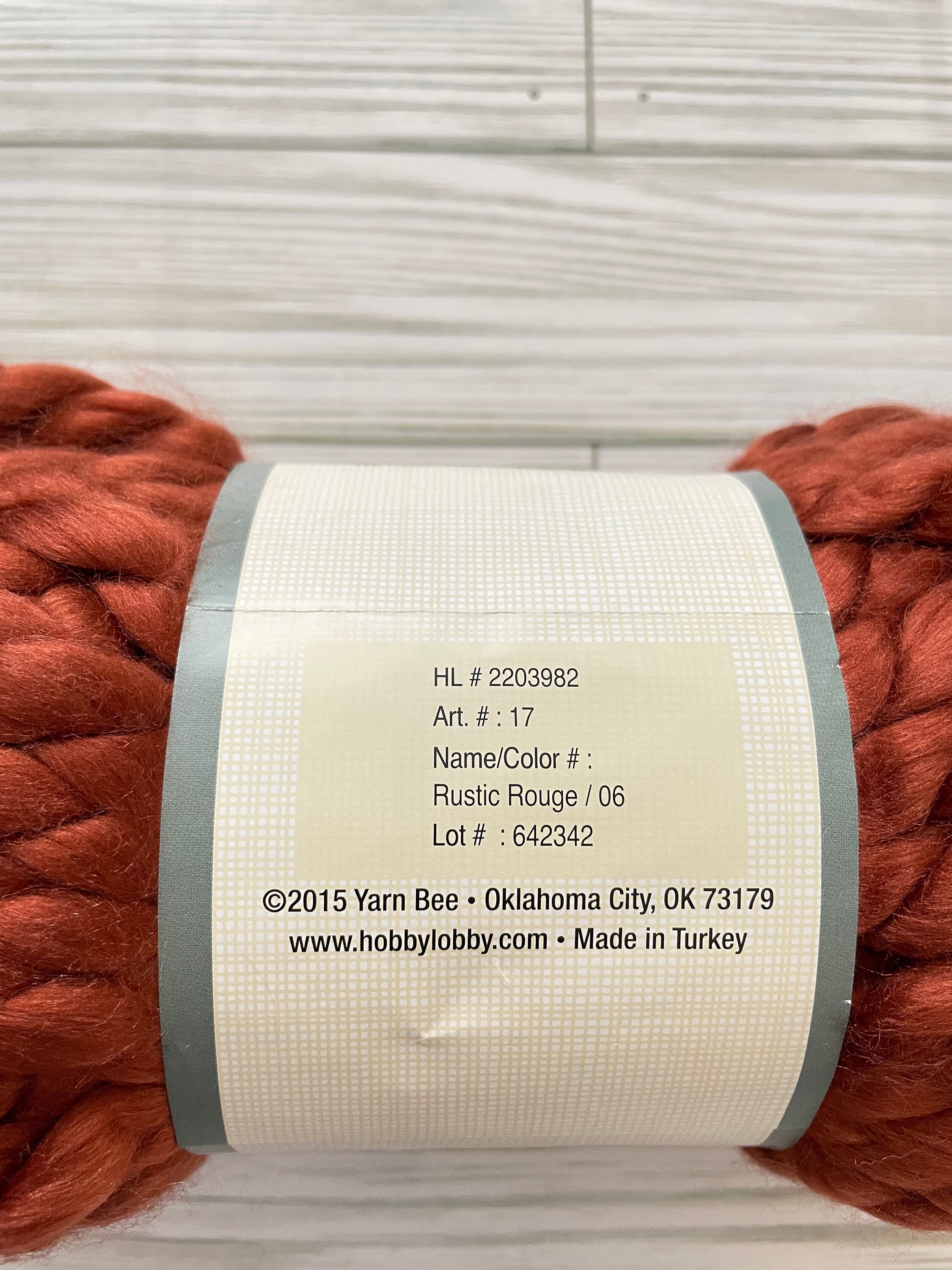 RUSTIC ROUGE /06 Yarn Bee True Colors 6/super Bulky 30 Etsy