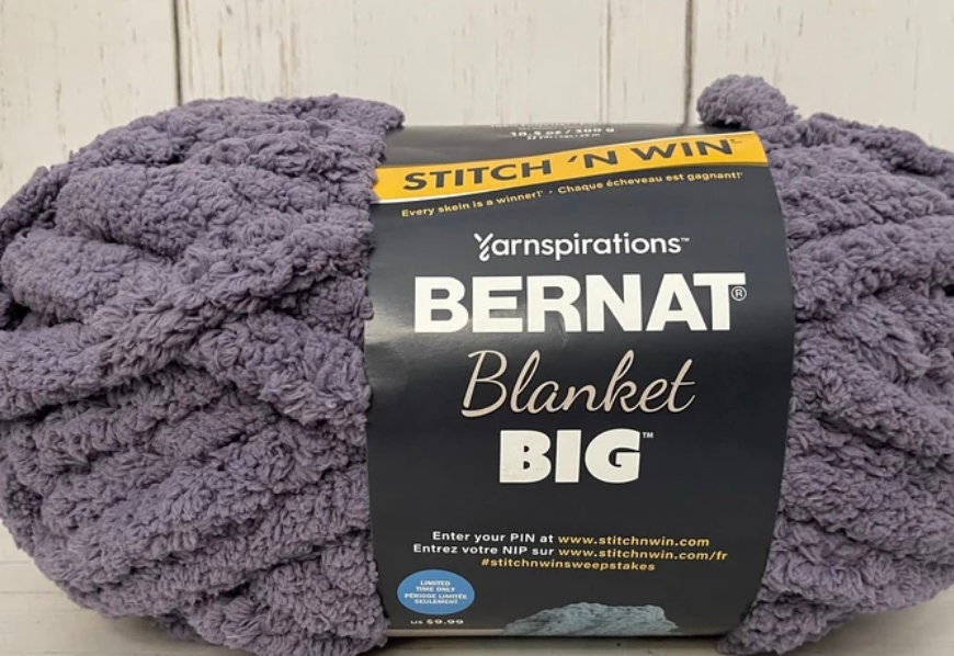 HOLD FOR LARISA ONLY Bernat blanket big bold misty smoke lot of 6