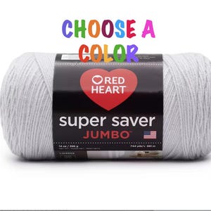 JUMBO Red Heart Super Saver 4 medium acrylgaren, 744 yards.