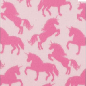 Unicorn Fleece Fabric, 100% Polyester Crafting Fabric
