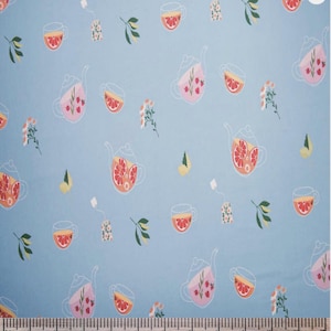 Tea Pot & Cup SUPER SNUGGLE Flannel Fabric by the yard.