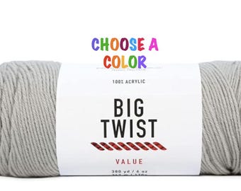 BIG TWIST VALUE Yarn. Choose a Color