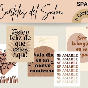 ESPANHOL - Cartazes Neutros para Sala de Aula/ Carteles de Salon Espanol
