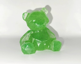 Geometric glow-in-the-dark bear