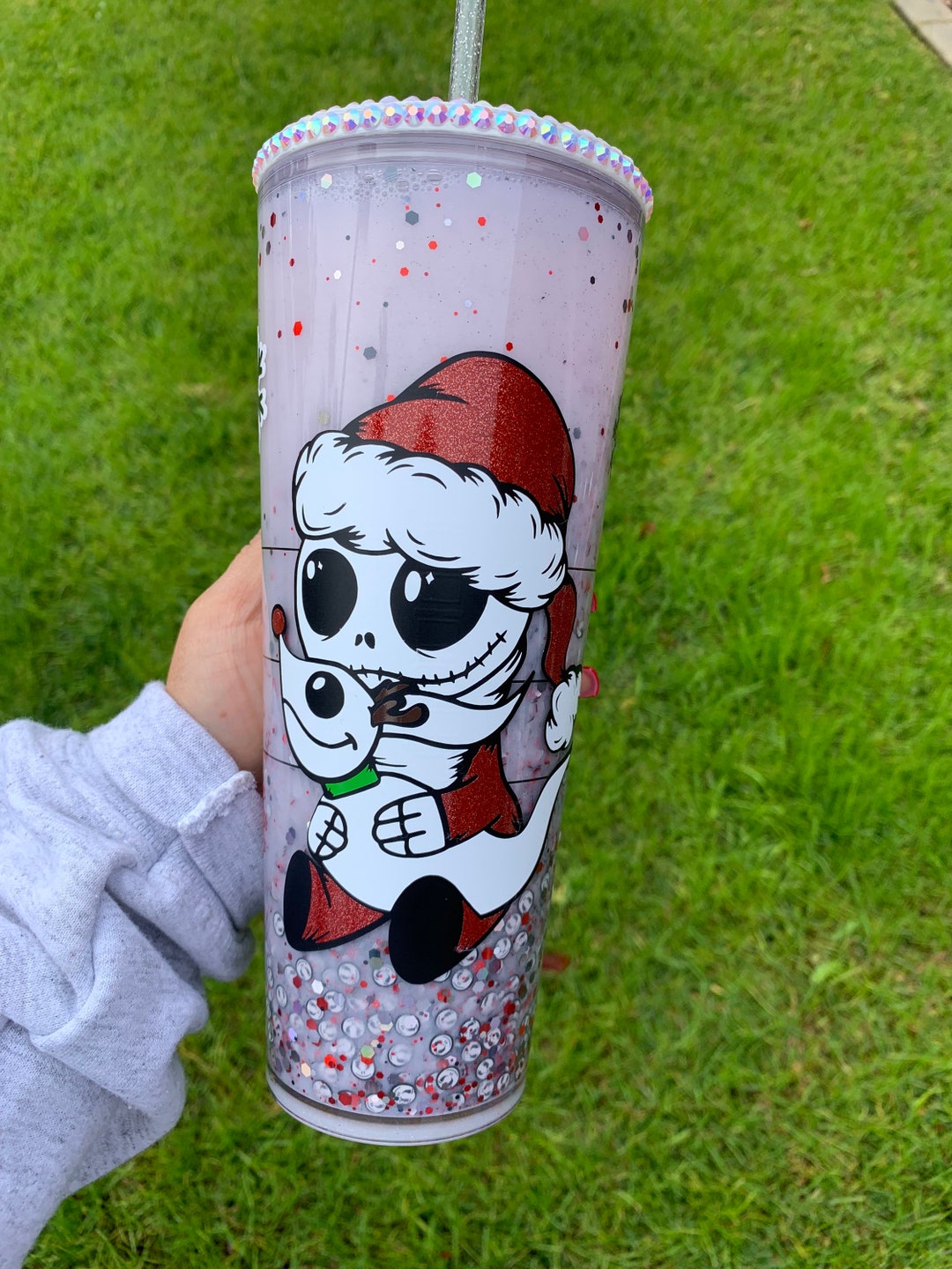 Baby Jack Skellington Christmas Snow Globe Tumbler White Etsy