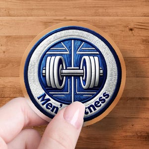 Men&#39;s Fitness Sticker, Gym Enthusiast Sticker, Weightlifting Sticker, Fitness Motivation Sticker, Workout Decal for Laptop, Gym Fan Gift
