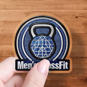 Men&#39;s CrossFit Sticker, Fitness Decal, Gym Enthusiast Sticker, Workout Motivation, Exercise Equipment Sticker, Gym Decor Accessory