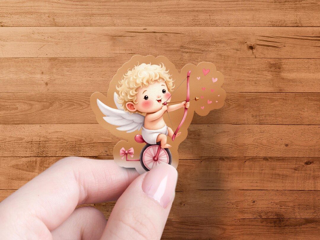 Cupid Sticker, Baby Angel, Valentine's Day, Love Sticker, Cute Stickers ...