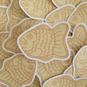 Korean fish ice cream matte vinyl die-cut sticker / Bungeoppang Ice Cream Sticker