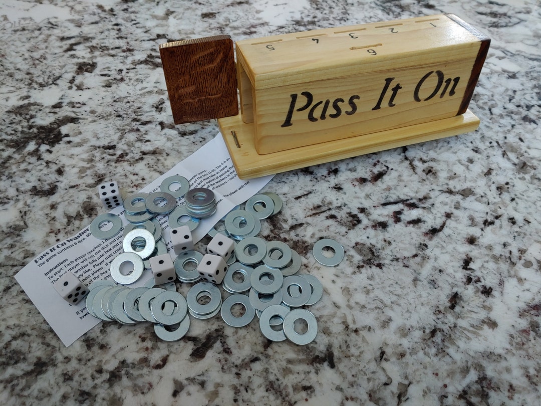 Pass It on Game / Washer Drop Game - the Original Handcrafted - Etsy