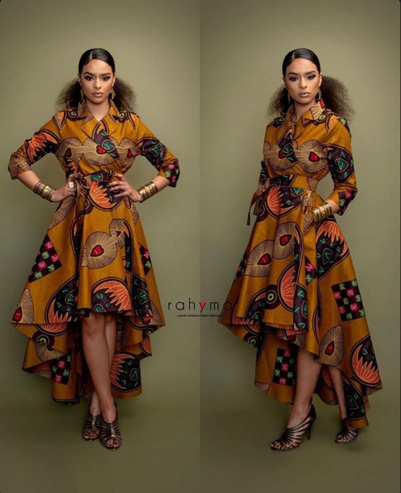 Ankara high low dresses clearance