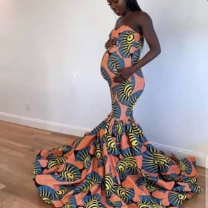 African Print Maternity Dress African Print Dress Ankara Maternity