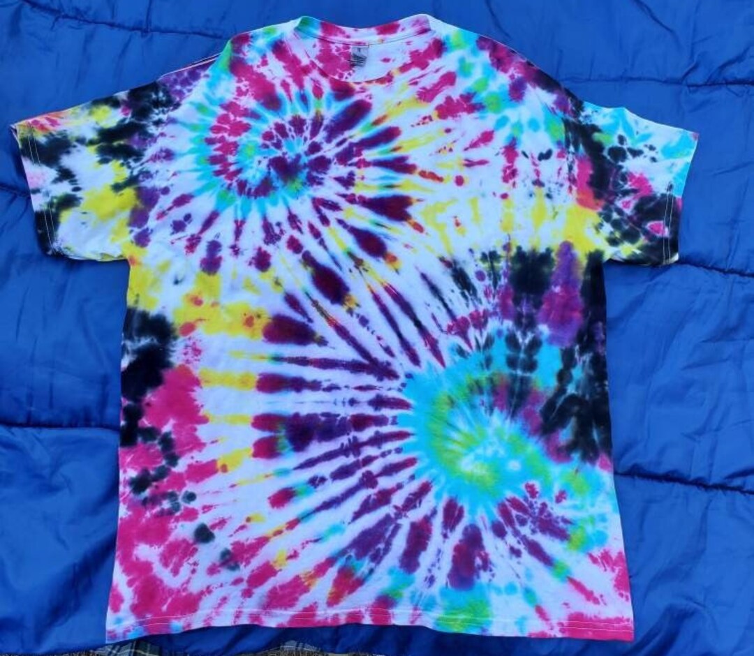 double-spiral-tie-dye-size-x-large-gildan-heavy-etsy
