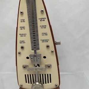 Vintage Wittner Taktell Metronome Made in Germany | Mechanical Wind-Up Metronome | Mid-Century Music Tool | Piano Practice Timer