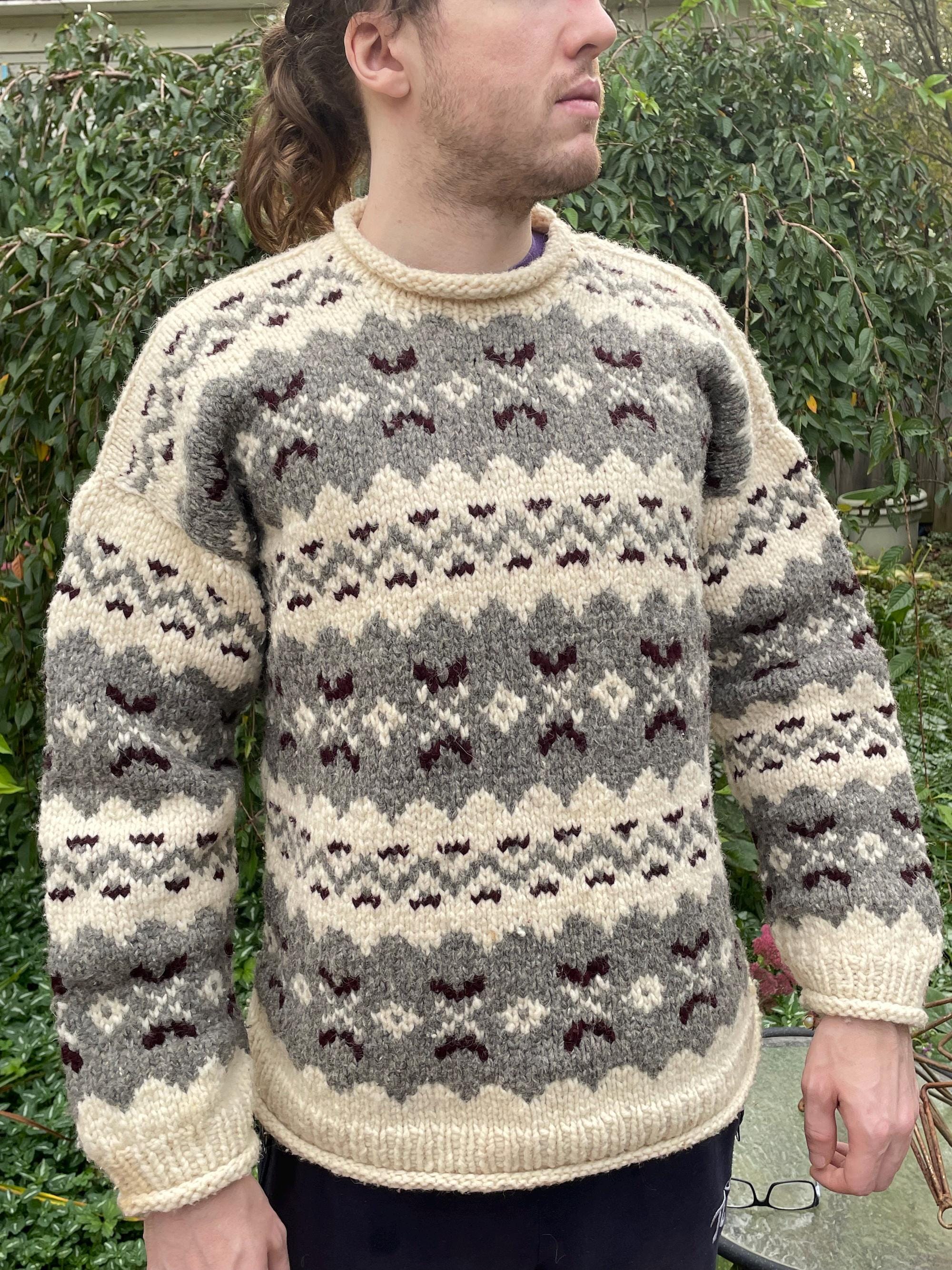 Vintage 80s Hand Made Ecuador Knit