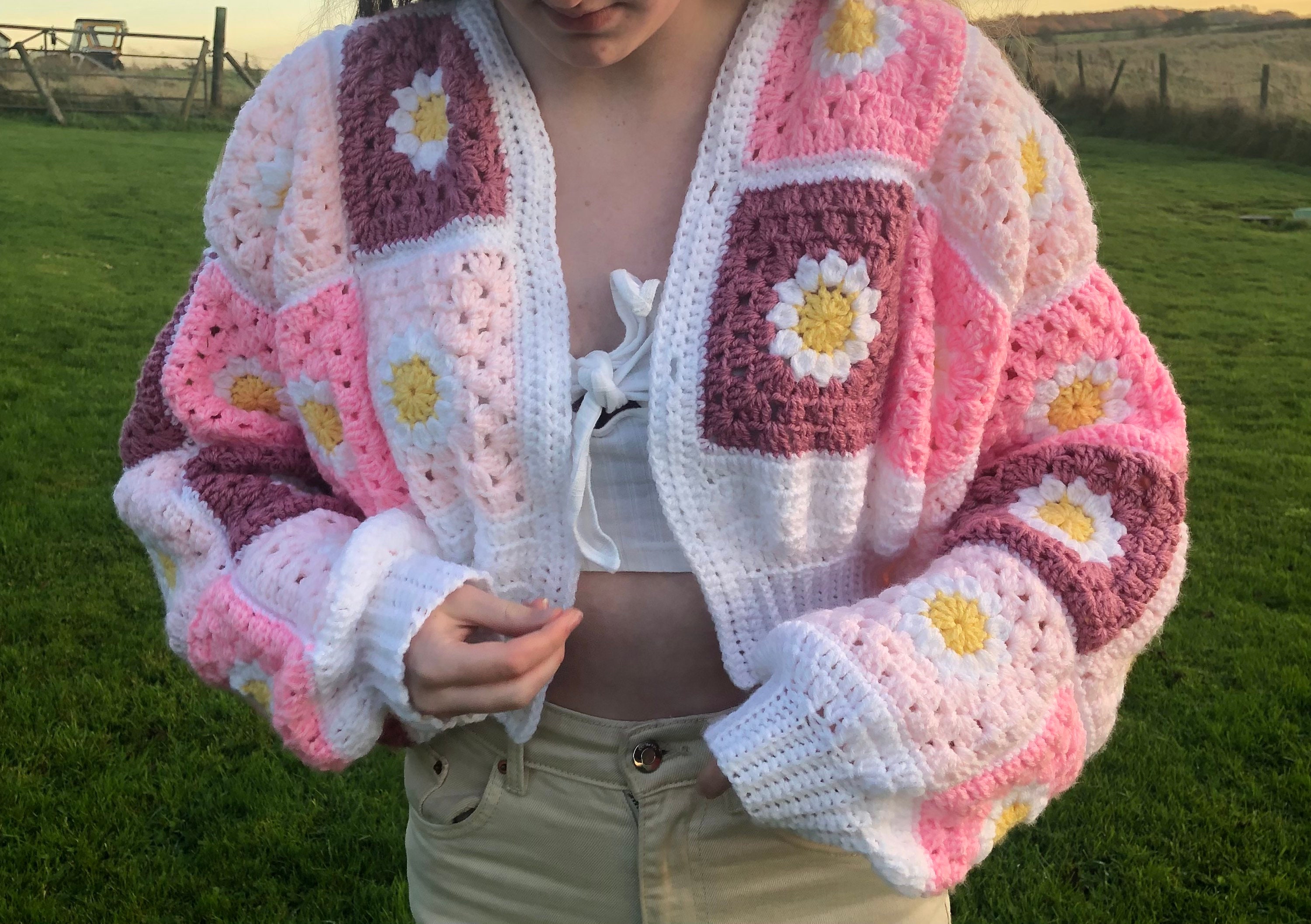 Crochet Cardigan - Etsy UK