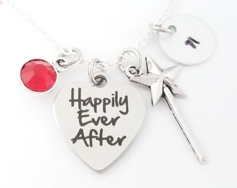 Fairy Wand Necklace - Fairy Godmother Necklace - Happily Ever After Necklace - Fairy Tale Necklace - Princess Jewelry - Goddaughter Gift