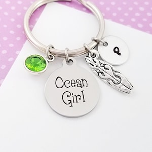 Surfboard Keychain - Ocean Lover Keychain - Surf Keychain - Surfer Keychain Ocean Keychain - Beach Keychain - Sea Soul Keychain - Beach Gift