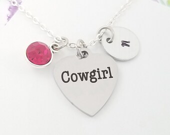 Cowgirl Necklace - Country Gal Necklace - Cowgirl Charm Necklace - Cowgirl Jewelry - Country Girl Necklace - Cowgirl Gift - Cowboy Necklace
