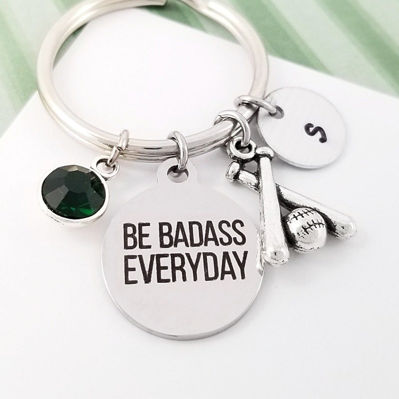 Baseball Keychain - Etsy