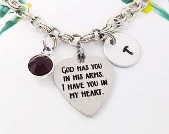 Remembrance Bracelet - Memorial Bangle - Memory Bracelet - Bereavement Jewelry - Sympathy Gift - Loss of Child Bangle - Infant Loss Jewelry