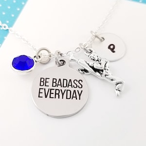 Be Badass Everyday Necklace -  Karate Necklace - Martial Arts Necklace - Taekwondo Necklace - Jiu Jitsu Necklace MMA Necklace Judo Necklace