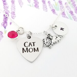 Cat Mom Necklace - Cat Lady Necklace - Cat Necklace - Cat Charm Necklace - Cat Jewelry - Cat Lover Necklace - Cat Mom Jewelry